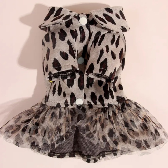 Leopard Print Pet Dress - Picture 3 of 10